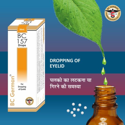 BC157  : Homoeopathy Treatment For dropping of eyelid is BC 157